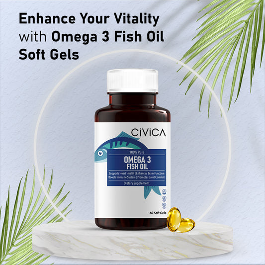 Omega 3 Fish Oil Dietary Supplement 60 Softgels