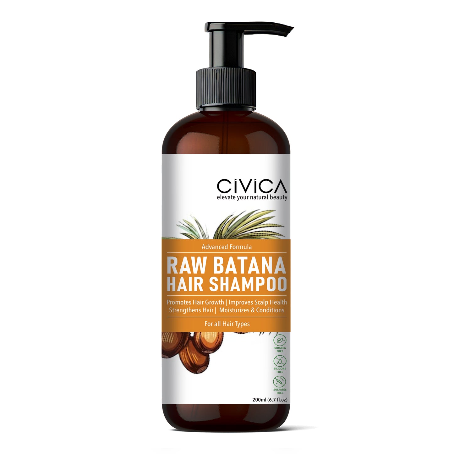 Civica 100% Pure Natural Raw Batana Hair Shampoo